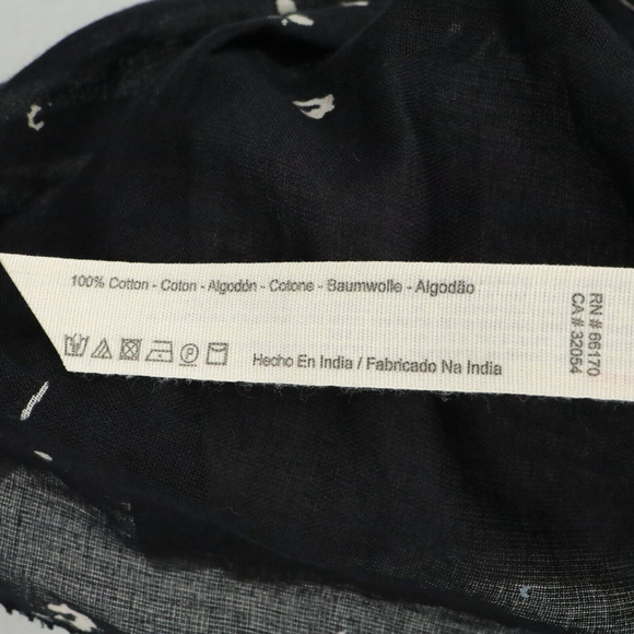 Intimately Free People Top Womens Small Black Floral Babydoll Blouse All Cotton - Picture 10 of 13